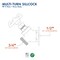 Everflow FIP Inletx3/4" MHT Outlet Multi-Turn Sillcock Hose Bibb with Stuffing Box, Cast Brass 1/2" 4712-NL - alternate 8
